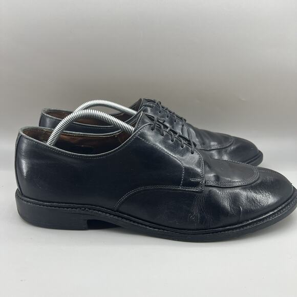 Allen Edmonds Walton Cap Split Toe Oxford Men Size 11.5 E Wide Black Lace Shoes main image 5